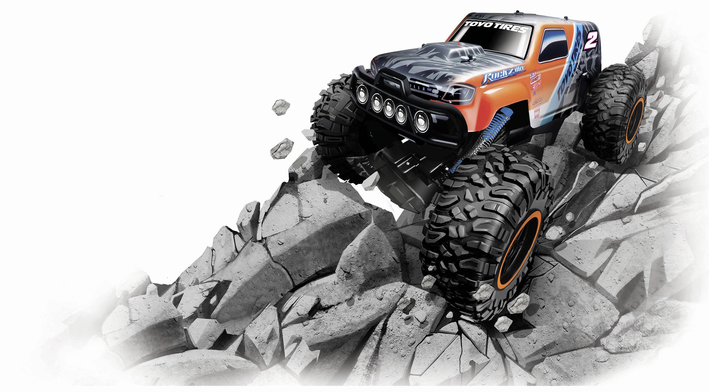 MaistoTech 581340 RockZilla 2 RC Einsteiger Modellauto Geländewagen inkl. Akku und Ladekabel