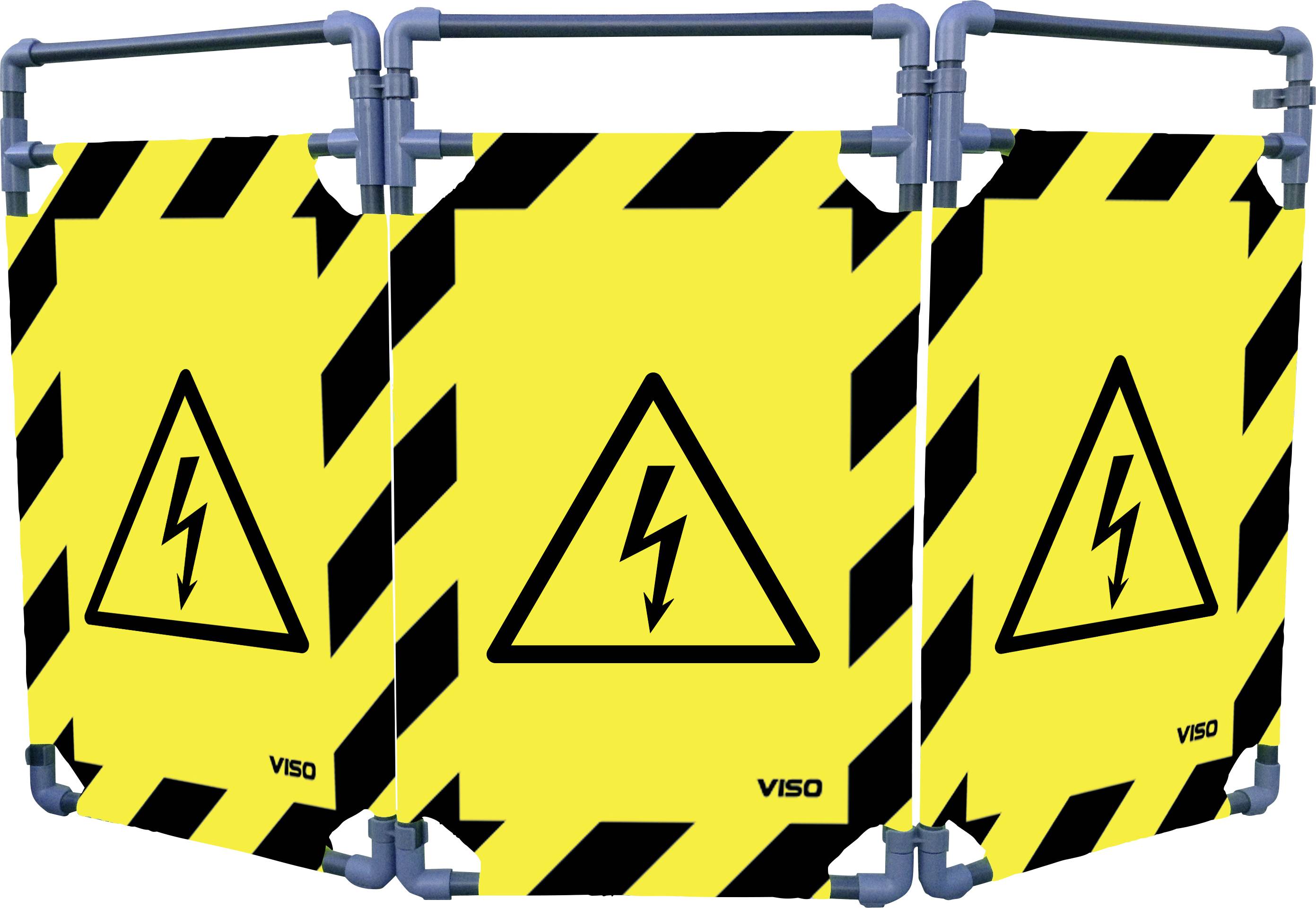 VISO TRAVO100ELEC ELEKTIZITÄT GEFAHR Barriere