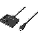 SpeaKa Professional SP-9443508 1+2 Port HDMI-Splitter Schwarz