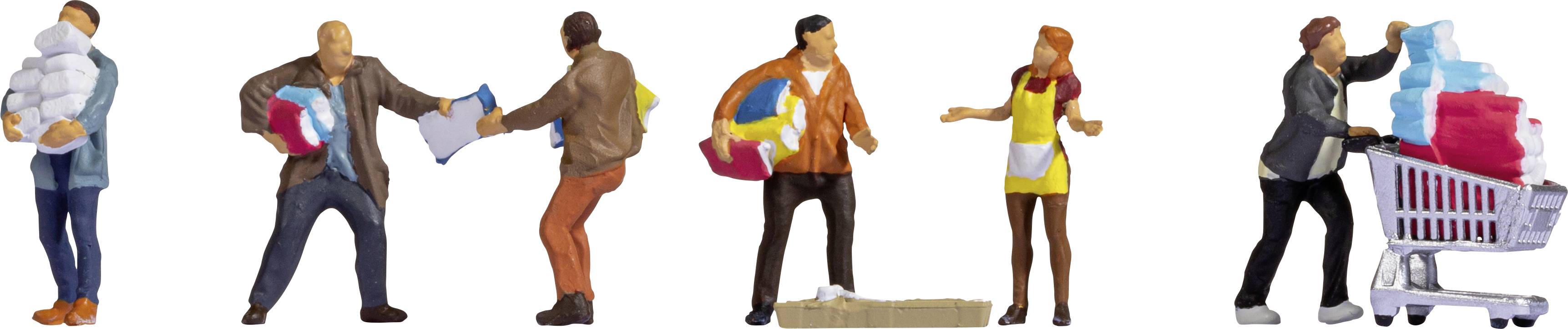 NOCH H0 Menschen beim Hamsterkauf 15519 Bemalt, Stehend