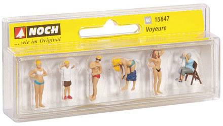 NOCH H0 Voyeure 15847 Bemalt, Stehend, Sitzend