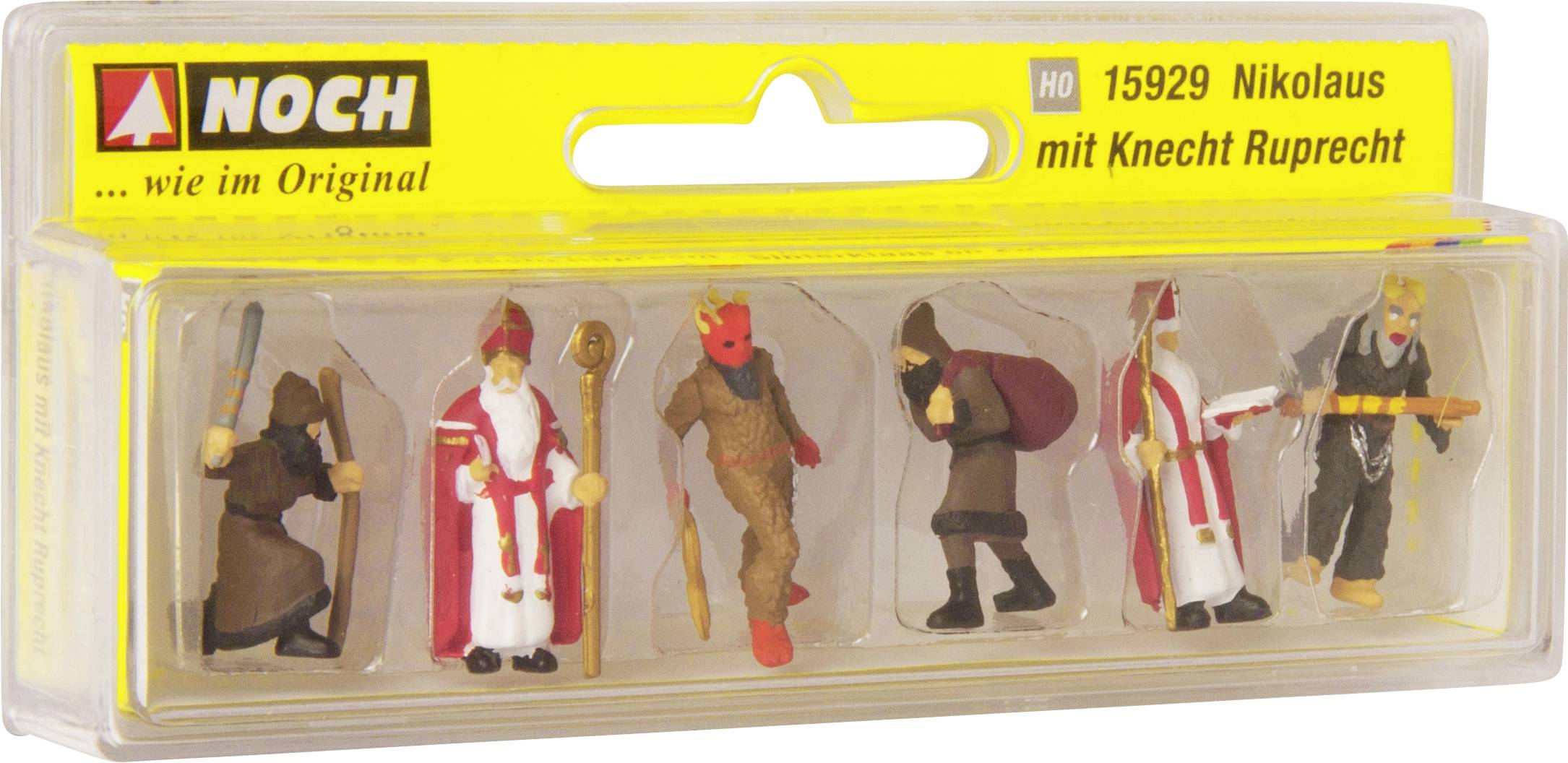 NOCH H0 Nikolaus mit Knecht Ruprecht 15929 Bemalt, Stehend