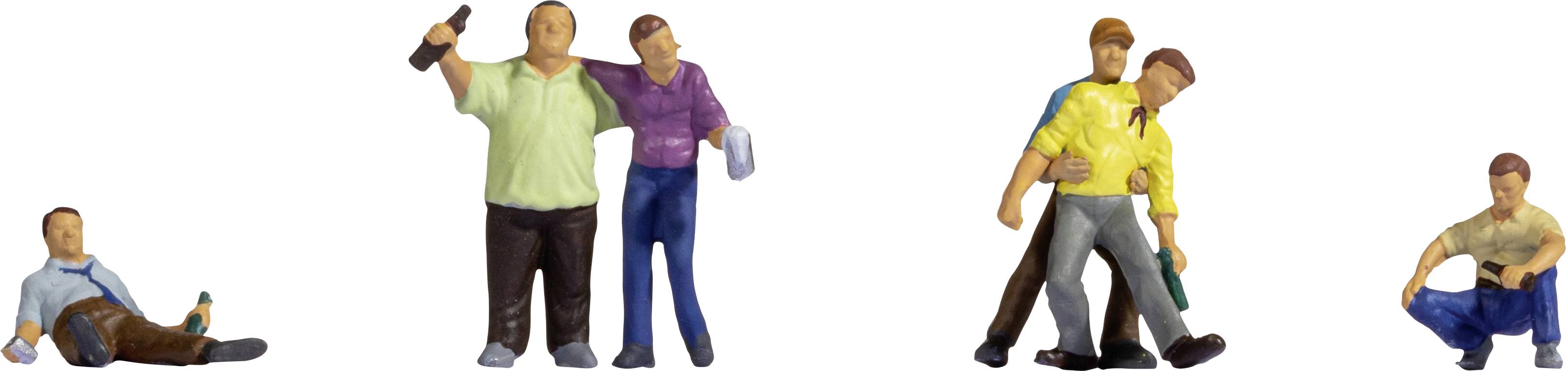 NOCH N Betrunkene Bemalt, Stehend, Sitzend, Liegend