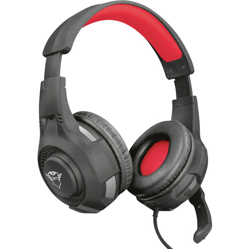 Trust GXT307 Ravu Gaming Over Ear Headset kabelgebunden Stereo Rot/Schwarz Lautstärkeregelung, Mikrofon-Stummschaltung, Faltbar