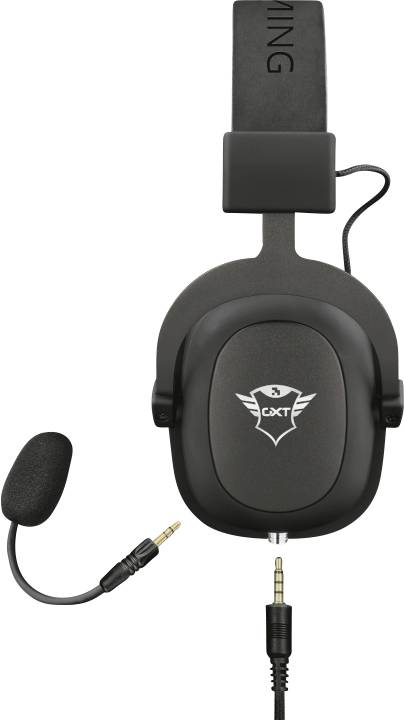 Trust GXT414 Zamak Premium Gaming Over Ear Headset kabelgebunden Stereo Schwarz Mikrofon-Rauschunterdrückung Lautstärkeregelung