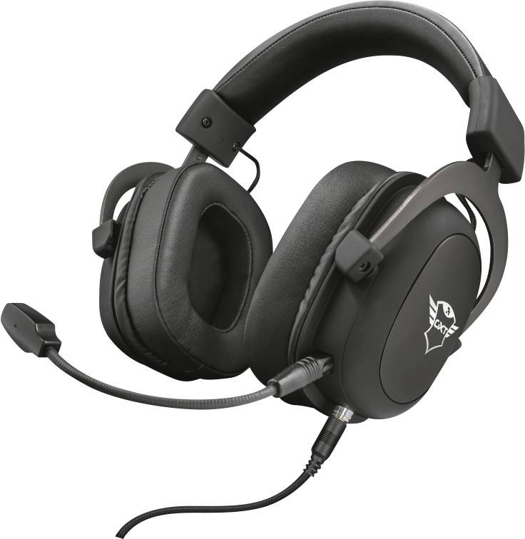 Trust GXT414 Zamak Premium Gaming Over Ear Headset kabelgebunden Stereo Schwarz Mikrofon-Rauschunterdrückung Lautstärkeregelung