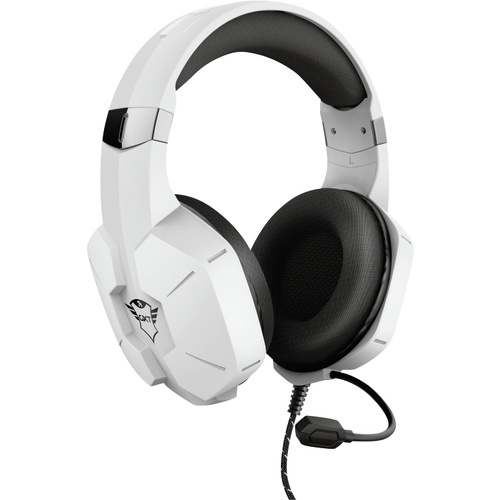 Trust GXT323W Carus Gaming Over Ear Headset kabelgebunden Stereo Weiß Lautstärkeregelung, Mikrofon-Stummschaltung