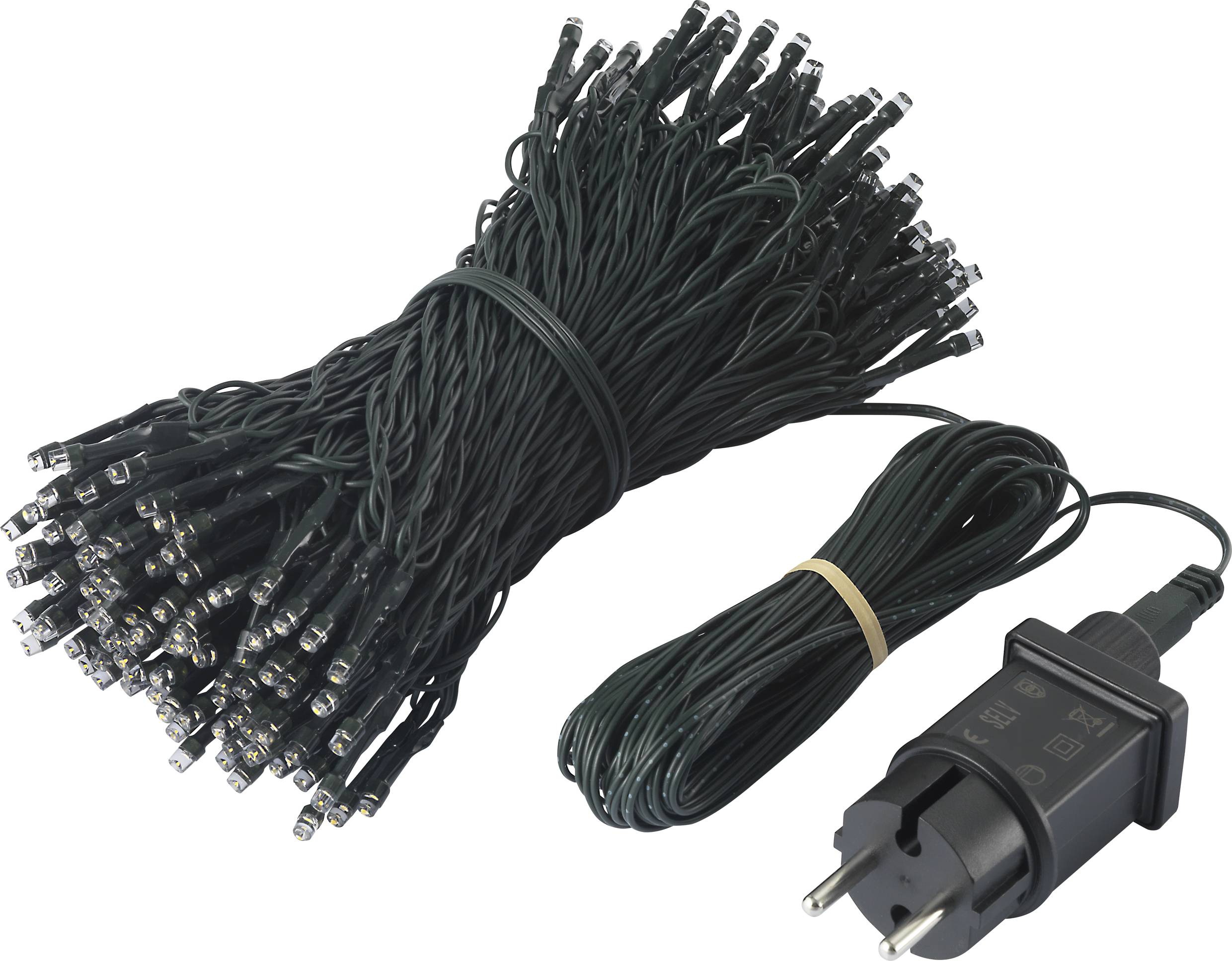 Sygonix SY-4722054 Büschellichterkette Innen/Außen netzbetrieben Anzahl Leuchtmittel 200 LED Warmweiß Beleuchtete Länge: 39.85m