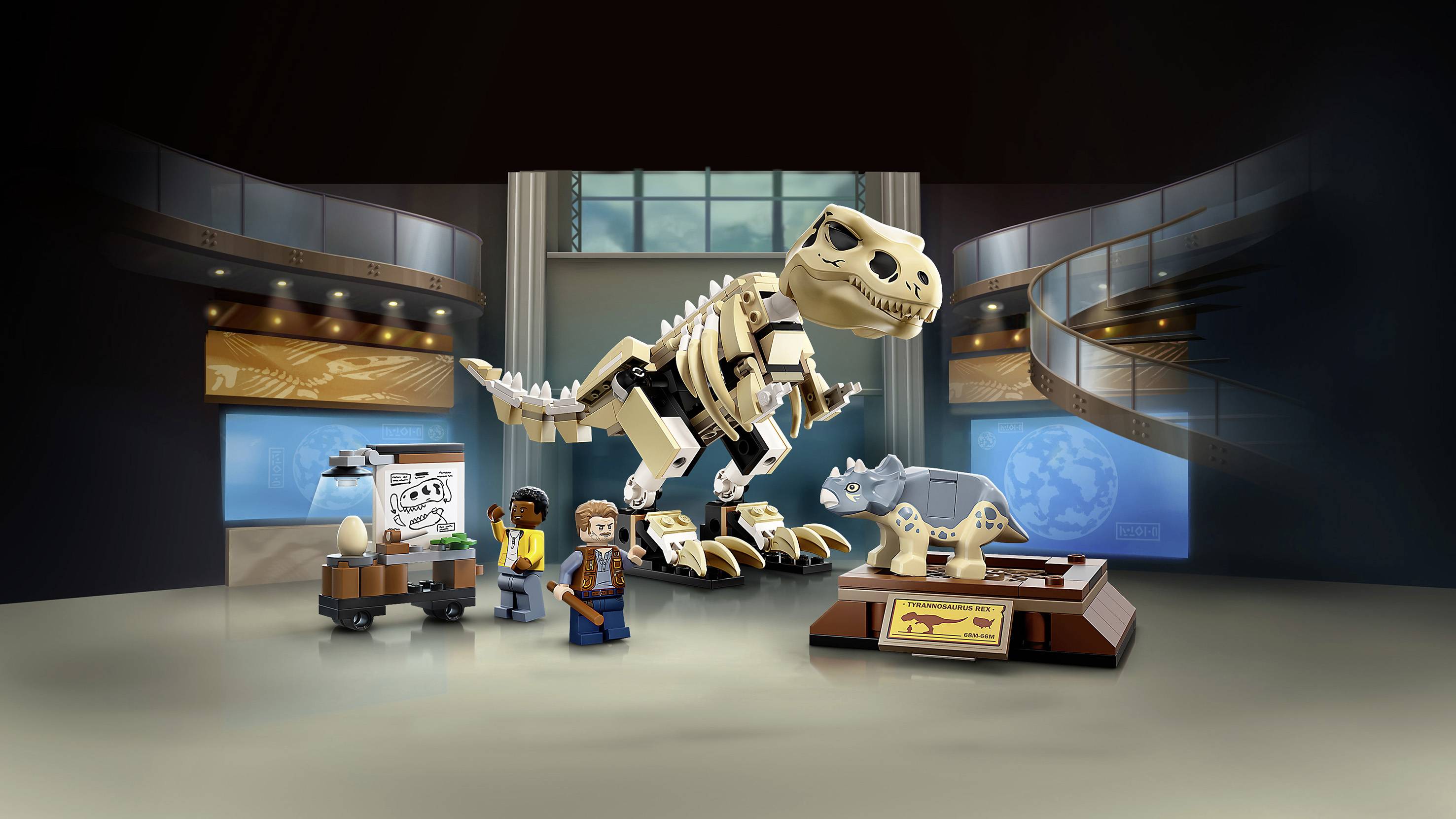 76940 LEGO® JURASSIC WORLD™ T. Rex-Skelett in der Fossilienausstellung