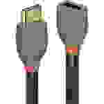 LINDY HDMI Verlängerungskabel HDMI-A Stecker, HDMI-A Buchse 0.50m Anthrazit, Schwarz, Rot 36475 vergoldete Steckkontakte