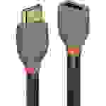 LINDY HDMI Verlängerungskabel HDMI-A Stecker, HDMI-A Buchse 1.00m Anthrazit, Schwarz, Rot 36476 vergoldete Steckkontakte