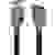 LINDY DisplayPort Verlängerungskabel DisplayPort Stecker, DisplayPort Buchse 0.50 m Anthrazit, Schw