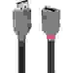 LINDY DisplayPort Verlängerungskabel DisplayPort Stecker, DisplayPort Buchse 0.50m Anthrazit, Schwarz, Rot 36495 vergoldete