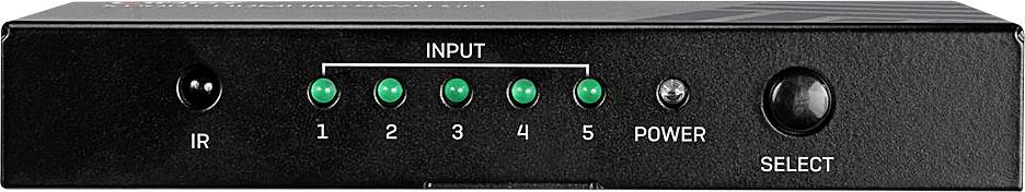 LINDY 5 Port HDMI 18G Switch 5 Port HDMI-Switch mit Fernbedienung 3840 x 2160 Pixel