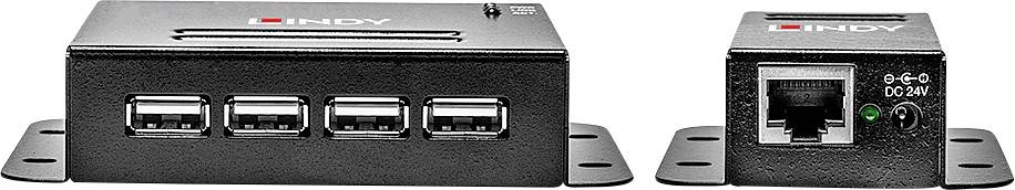 LINDY 50m 4 Port USB 2.0 Cat.5 Extender RJ45 USB Extender über Netzwerkkabel RJ45 50m