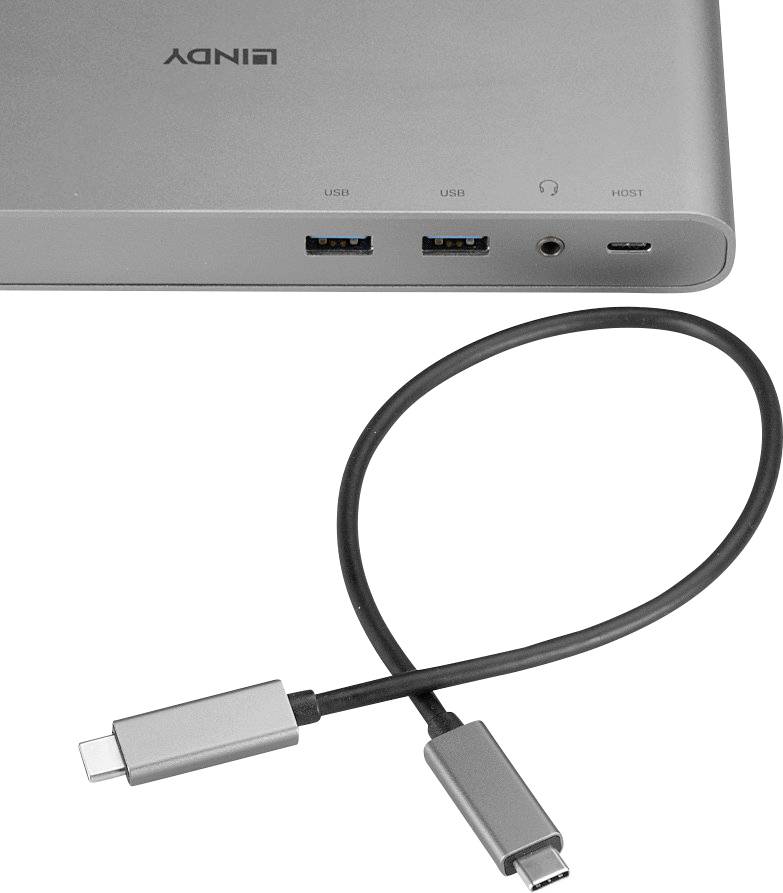 LINDY Notebook Dockingstation USB 3.1 Typ C Notebook Docking Station Passend für Marke: Universal