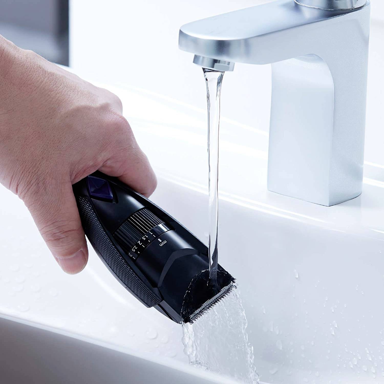 Panasonic ER-GB37-K503 Bartschneider, Haarschneider, Körperhaartrimmer abwaschbar Schwarz