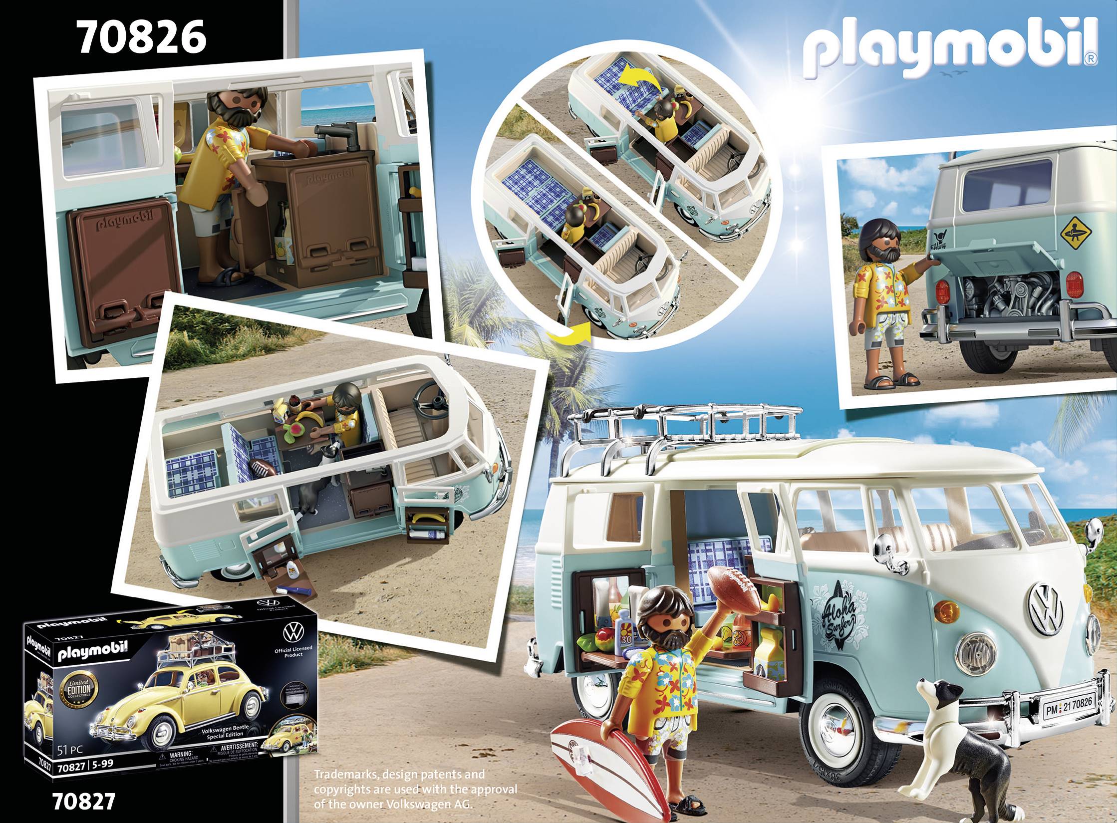 Playmobil® Volkswagen T1 Camping Bus - Special Edition 70826