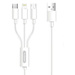 Câble de charge YK-Design 3A 3 en 1 microUSB/Lighting/type-C. Câble de charge