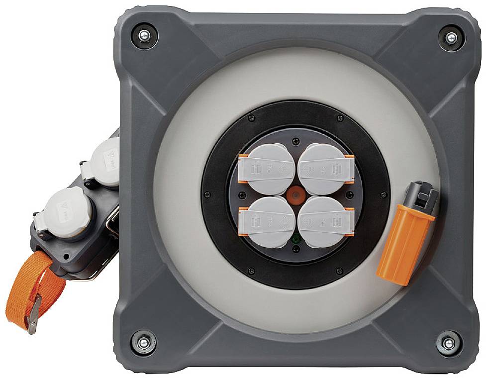 Brennenstuhl 9212380100 Kabeltrommel 33 m Schwarz Schutzkontakt-Stecker