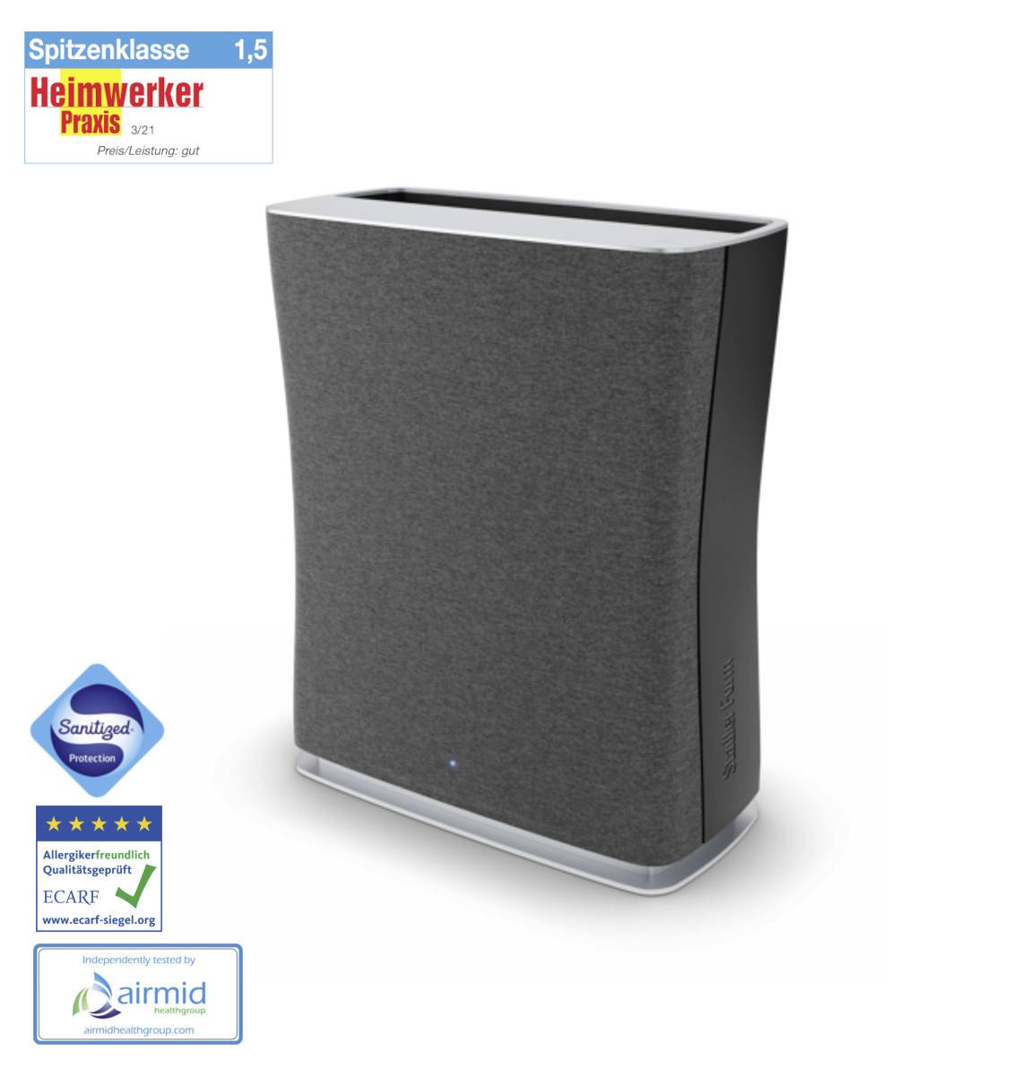Stadler Form R-017 Roger Luftreiniger 66m² Schwarz