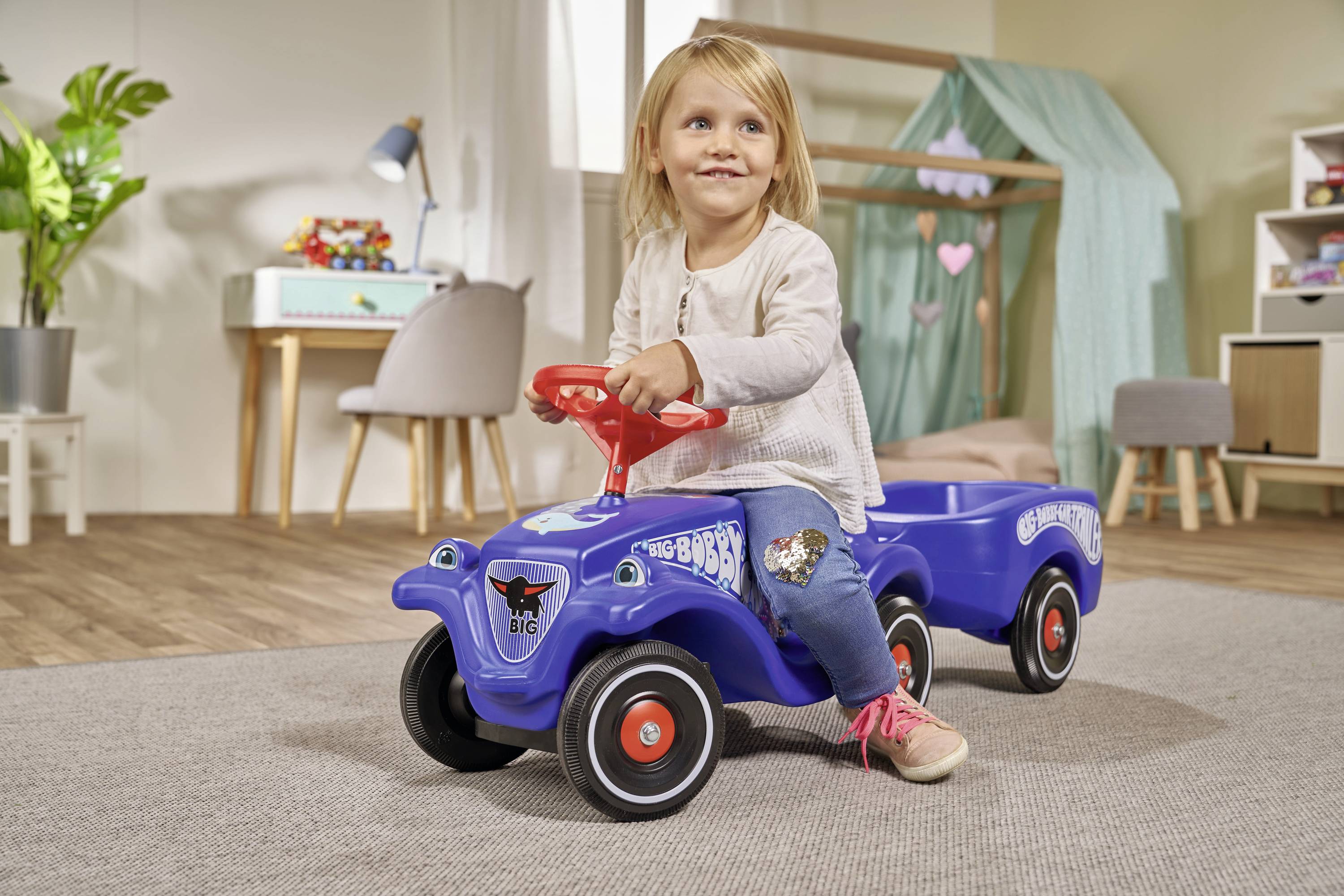 BIG Bobby-Car, 1 Jahr(e), 4 Rad/Räder, Blau, Rot