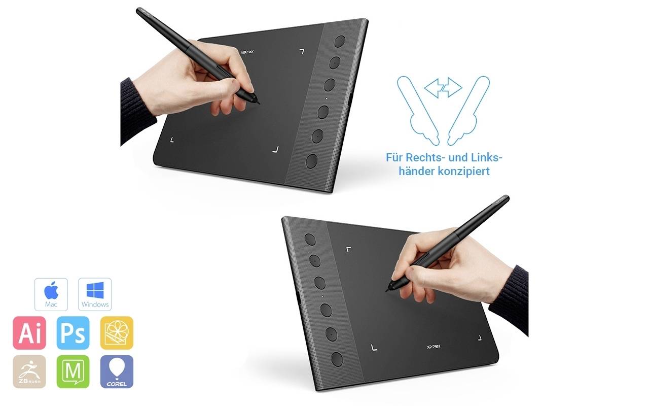 XP-PEN Star G640S Grafiktablett Schwarz