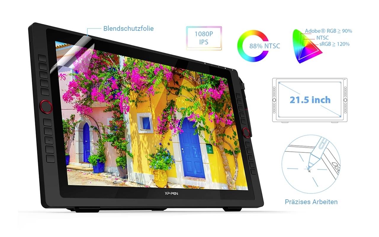 XP-PEN Artist 22R Pro Grafiktablett Schwarz