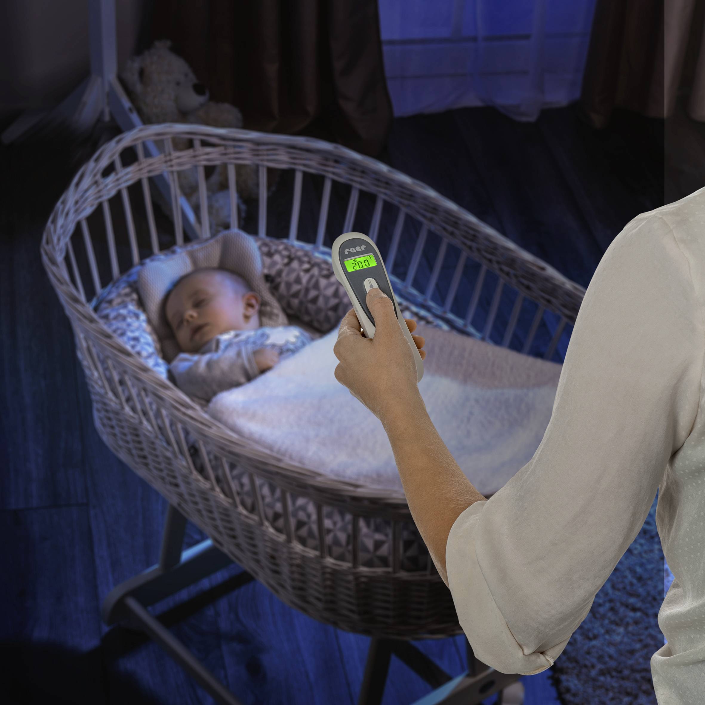 REER Colour SoftTemp Infrarot Fieberthermometer Berührungsloses messen