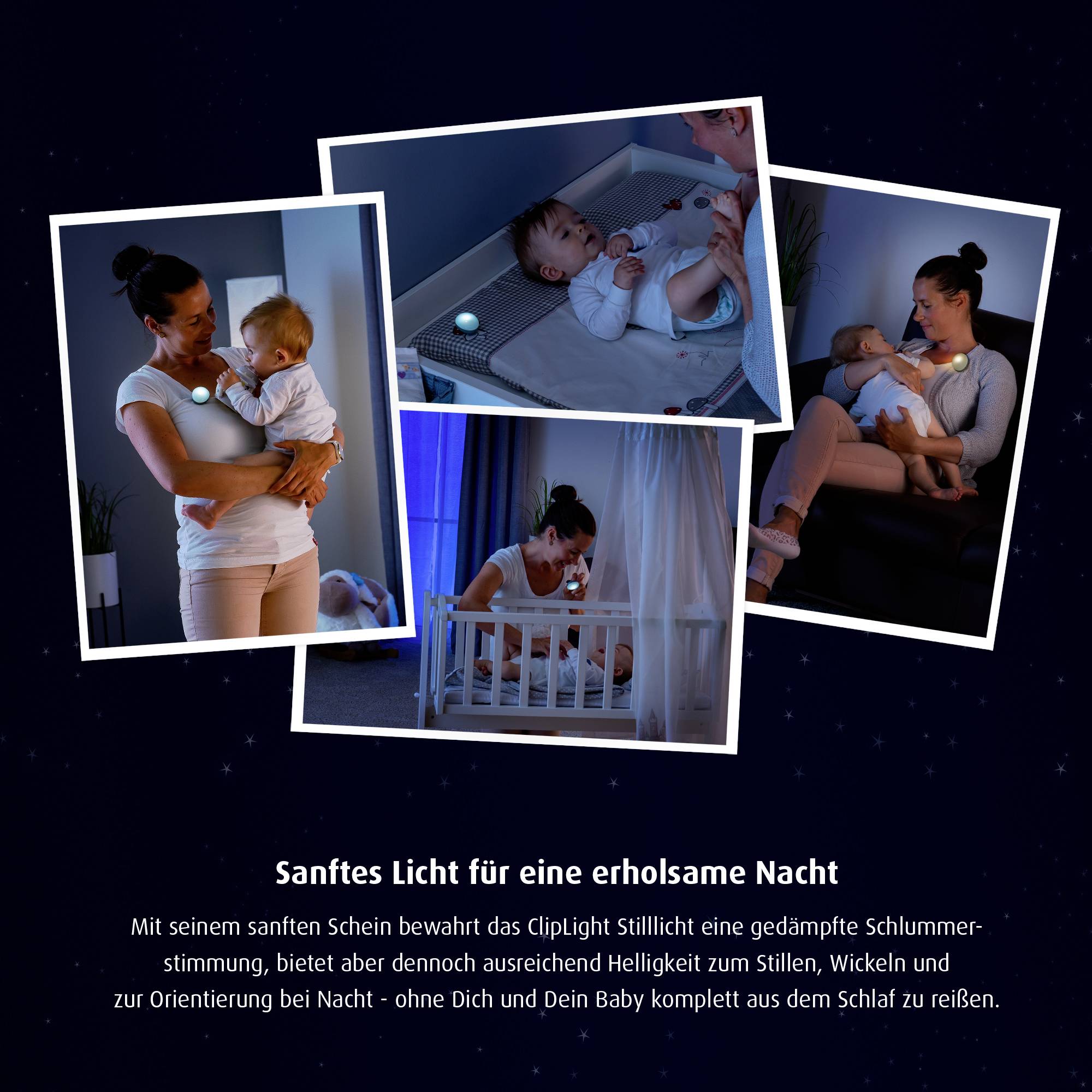 REER ClipLight 52361 Nachtlicht Rund LED Hellgrau