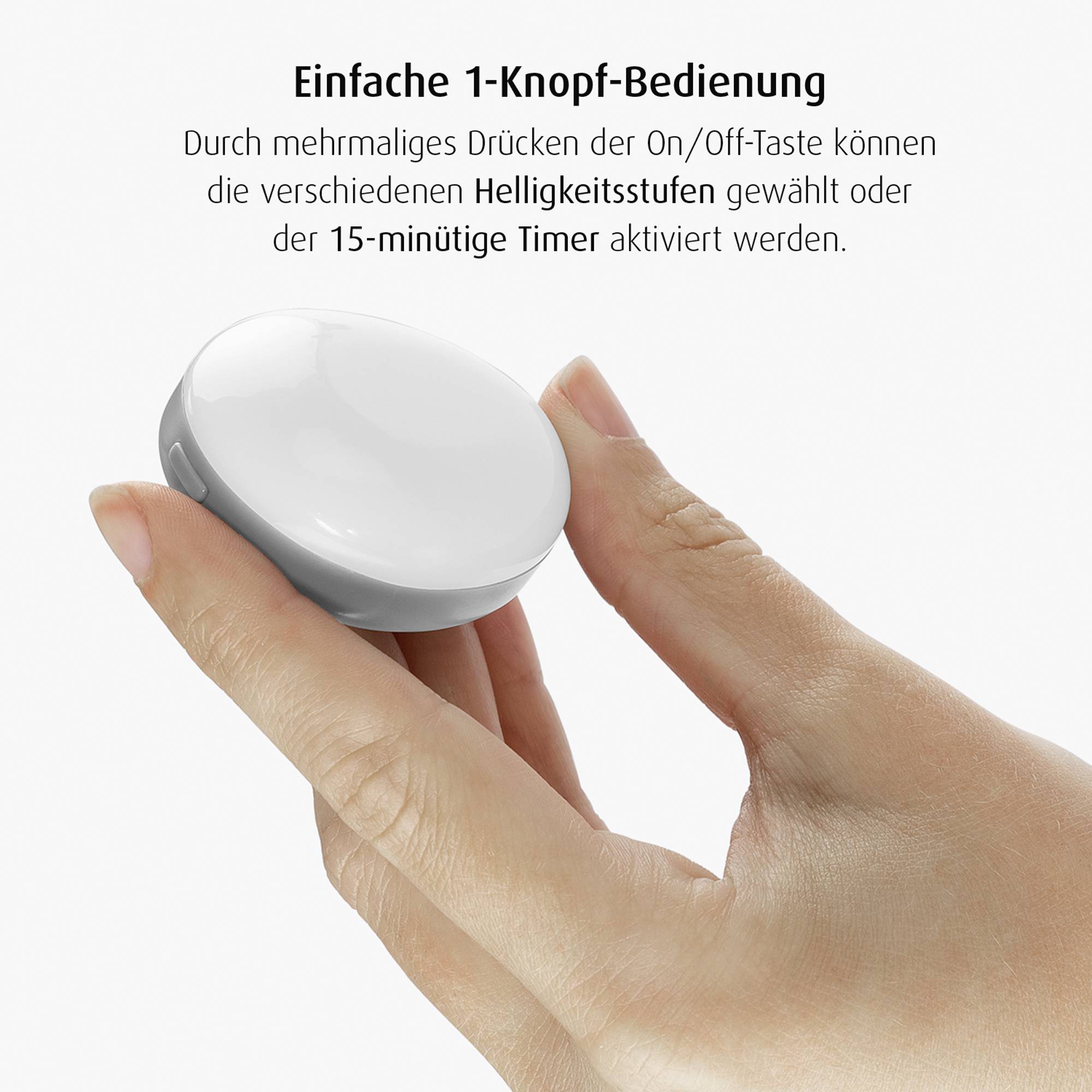 REER ClipLight 52361 Nachtlicht Rund LED Hellgrau