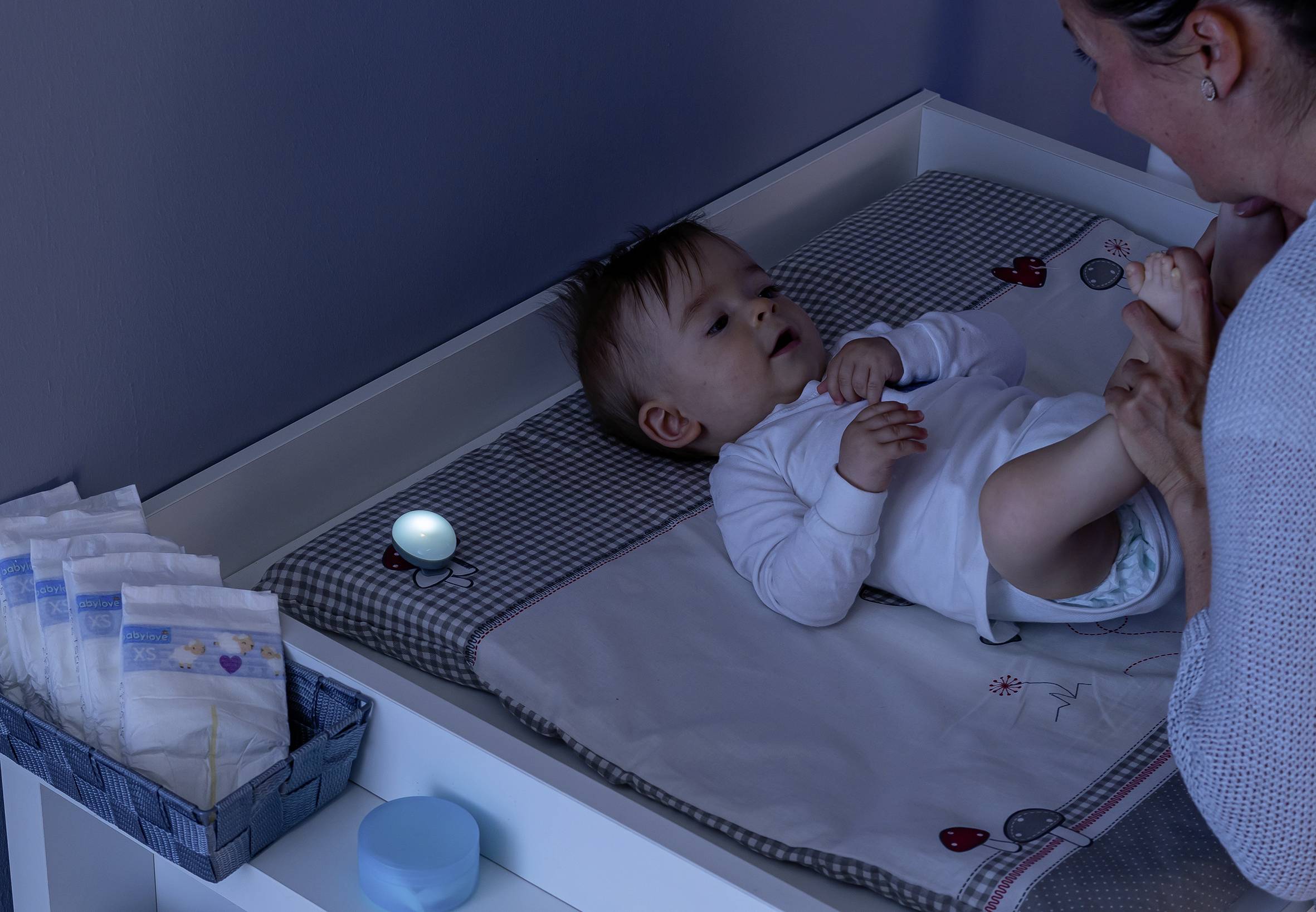 REER ClipLight 52361 Nachtlicht Rund LED Hellgrau