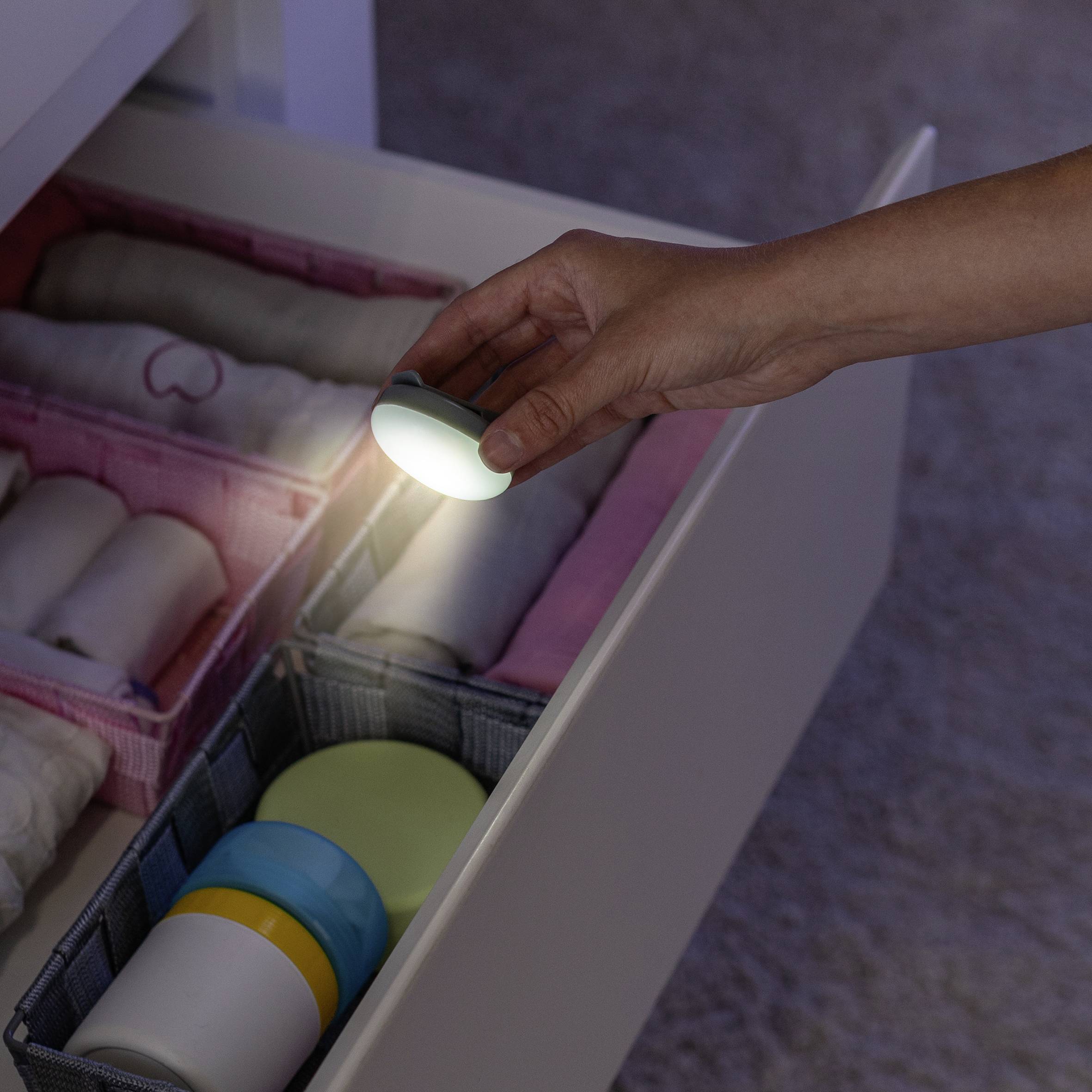 REER ClipLight 52361 Nachtlicht Rund LED Hellgrau