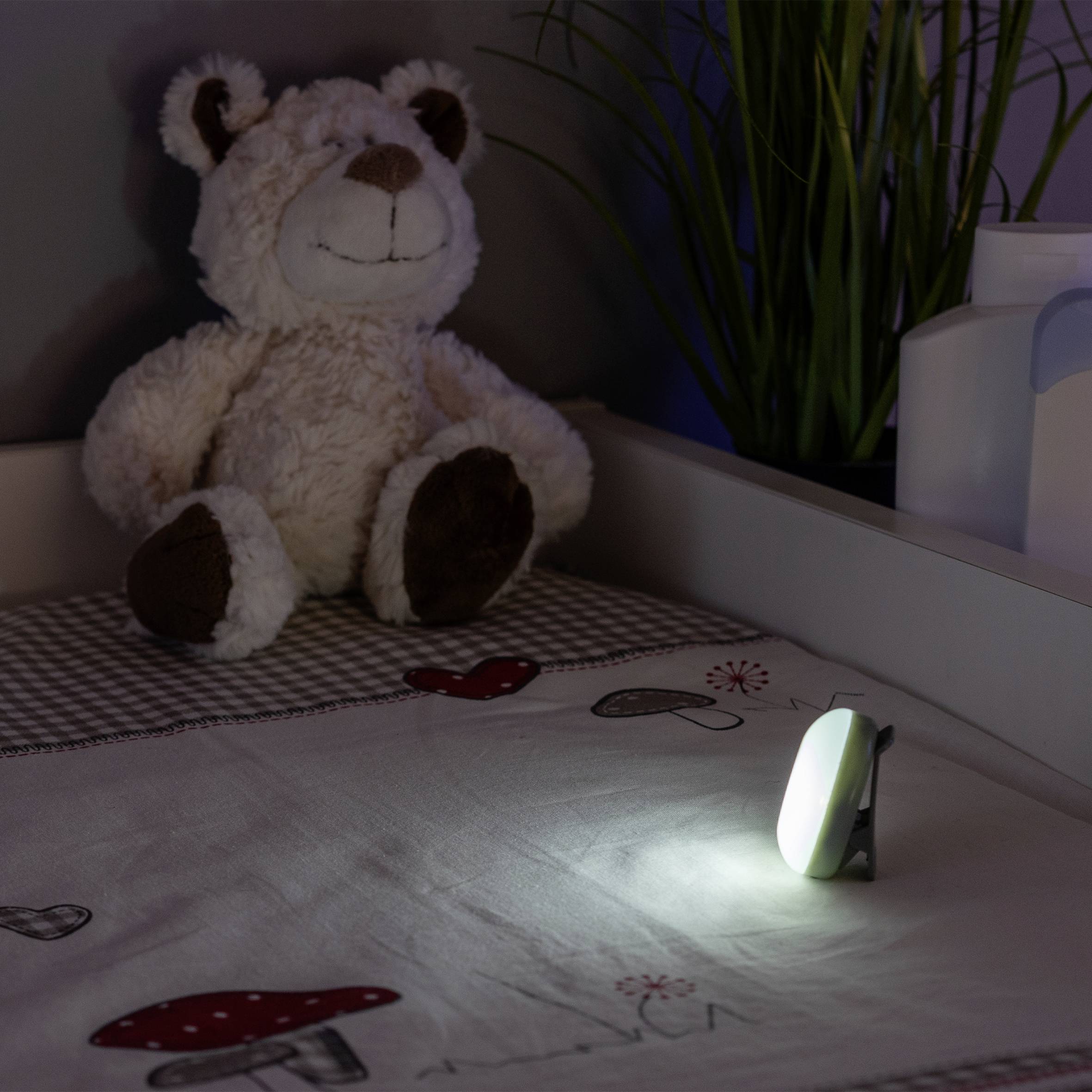 REER ClipLight 52361 Nachtlicht Rund LED Hellgrau