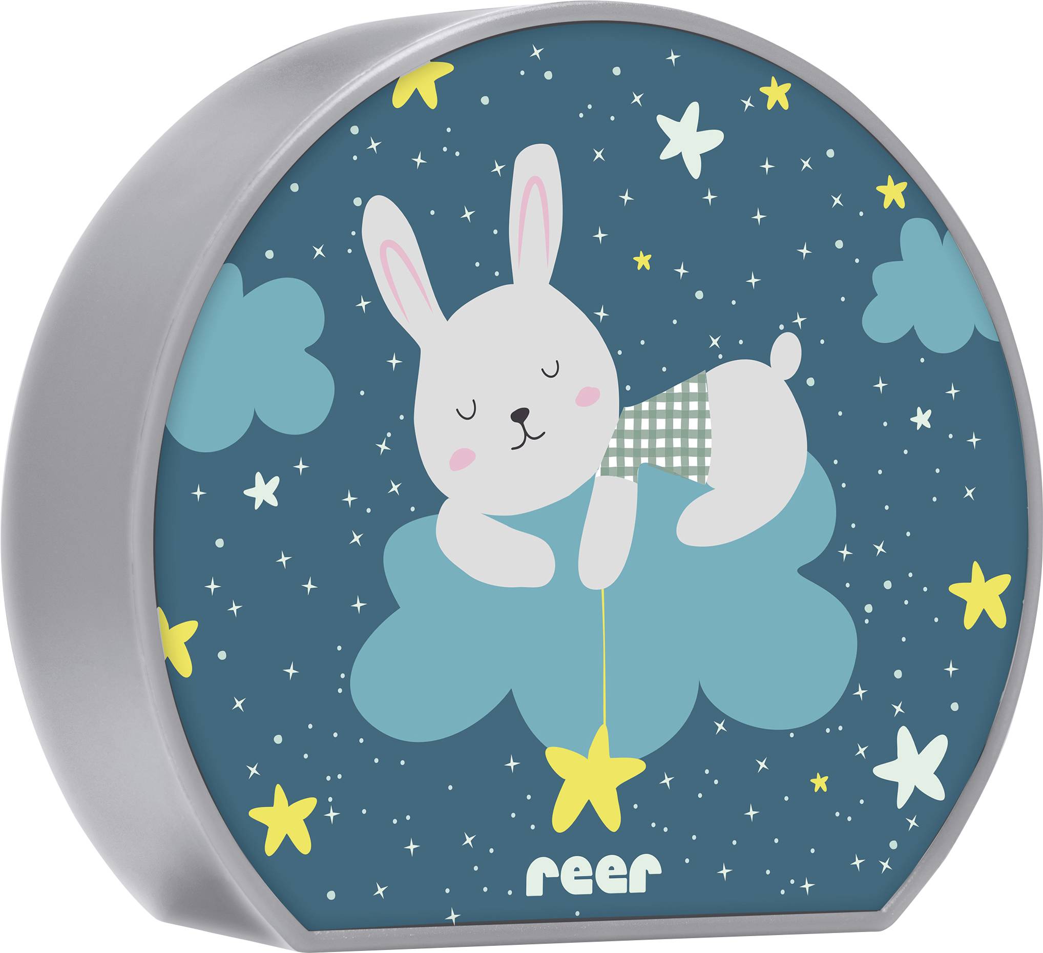 REER MyBabyLight 52371 LED-Nachtlicht Hase LED Hellgrau