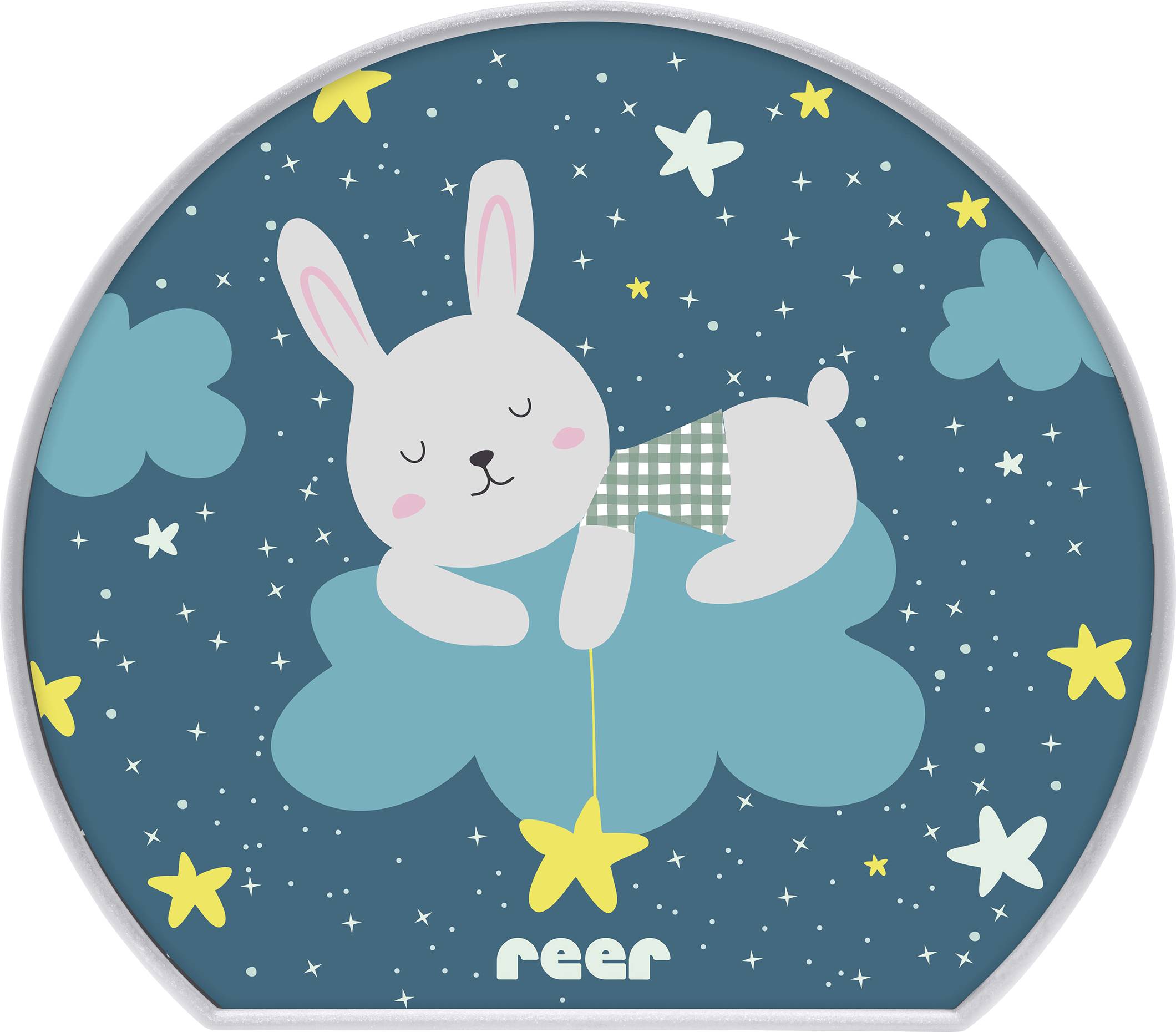 REER MyBabyLight 52371 LED-Nachtlicht Hase LED Hellgrau