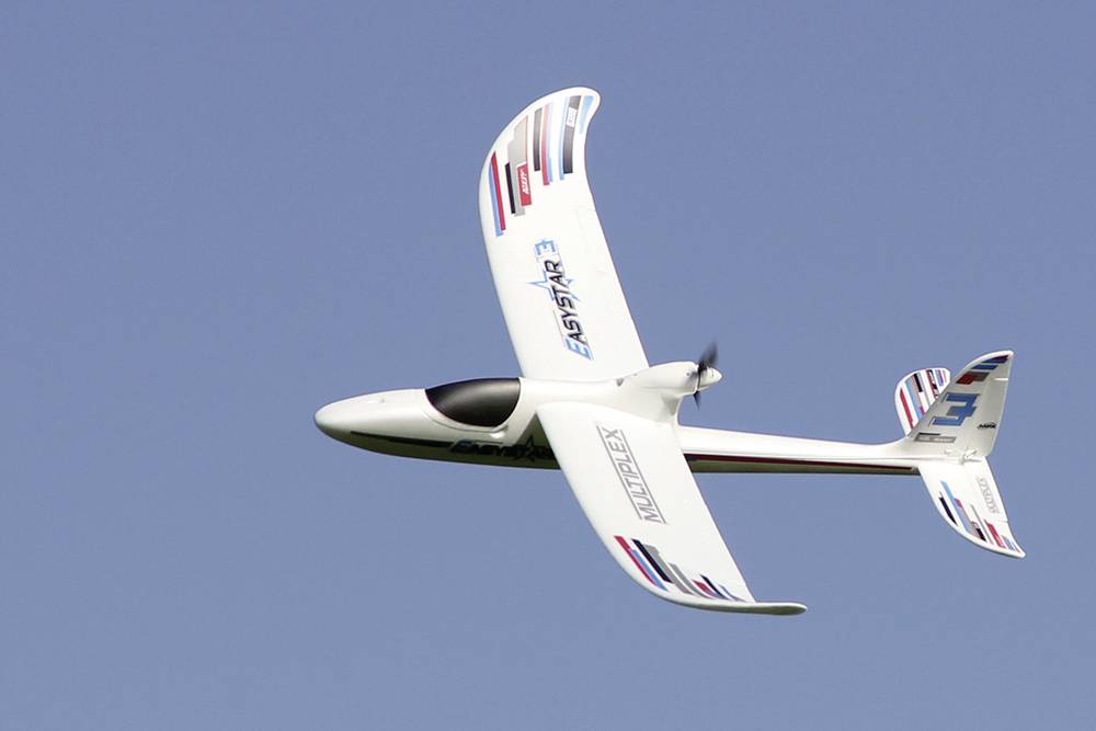 Multiplex RTF Easy Star 3 Mode 1/3 Weiß RC Einsteiger Modellflugzeug RtR 1366mm