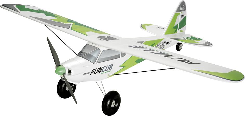 Multiplex RR FunCub NG grün Weiß, Grün RC Motorflugmodell RR 1410mm