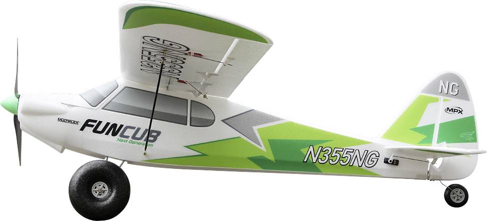 Multiplex RR FunCub NG grün Weiß, Grün RC Motorflugmodell RR 1410mm