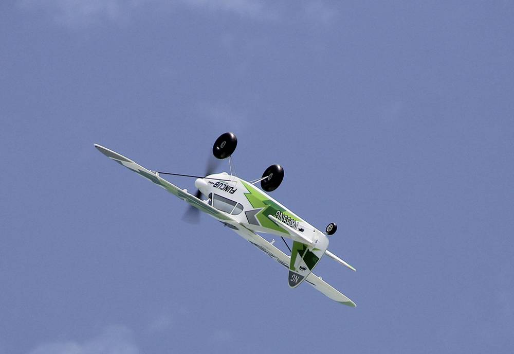 Multiplex RR FunCub NG grün Weiß, Grün RC Motorflugmodell RR 1410mm