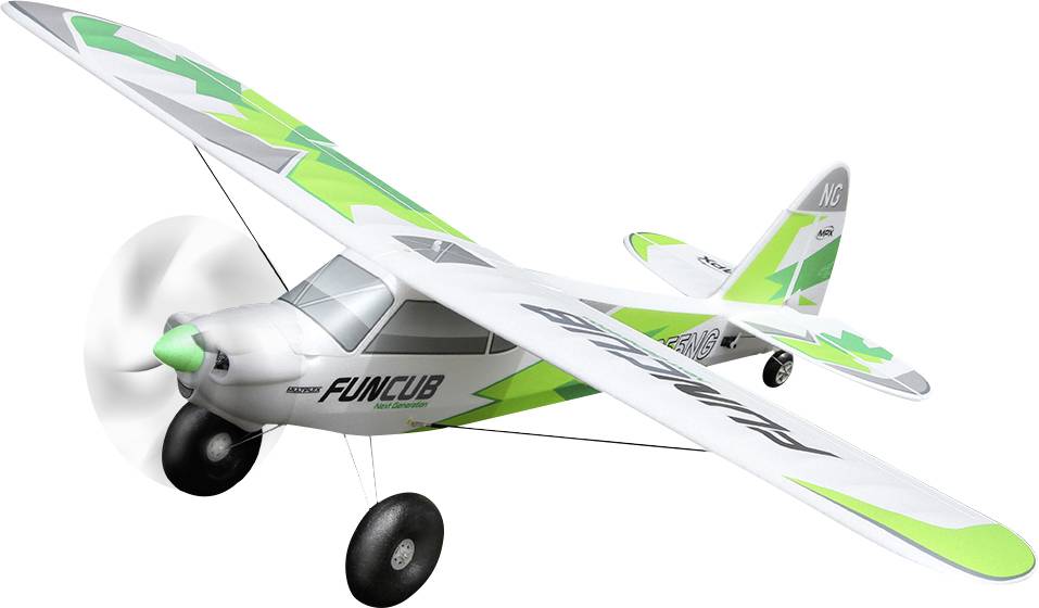 Multiplex RR FunCub NG grün Weiß, Grün RC Motorflugmodell RR 1410mm