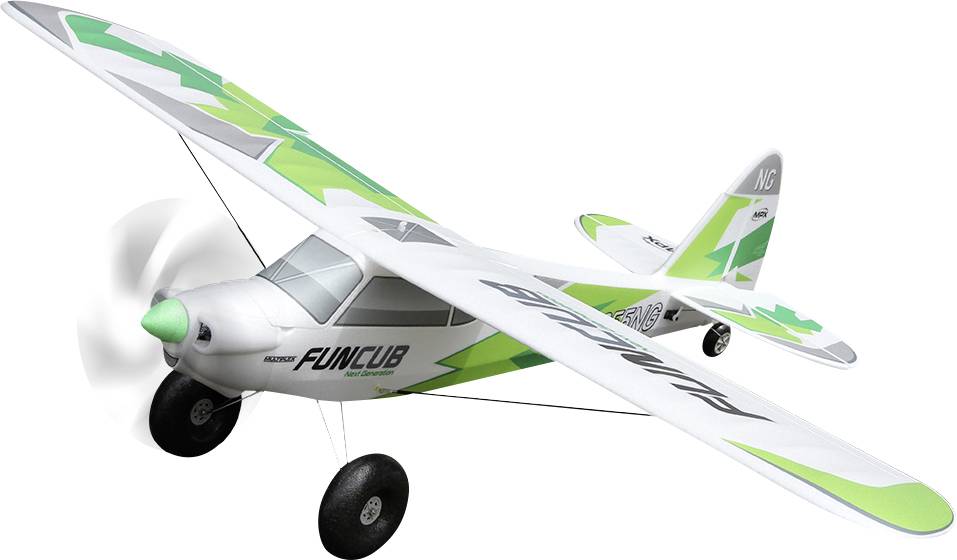 Multiplex RR FunCub NG grün Weiß, Grün RC Motorflugmodell RR 1410mm
