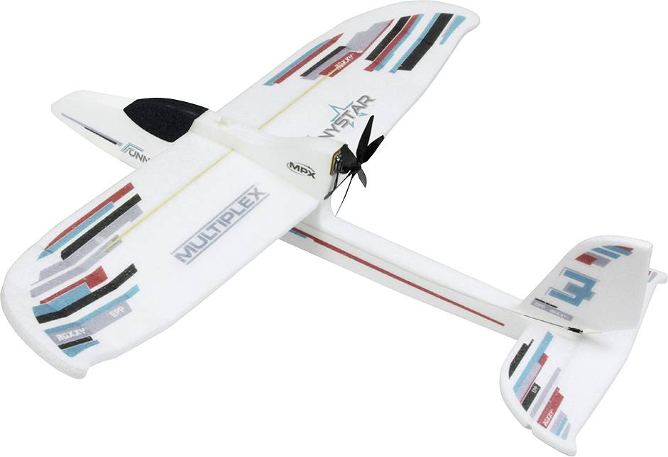 Multiplex BK FunnyStar Weiß RC Einsteiger Modellflugzeug Bausatz 850mm