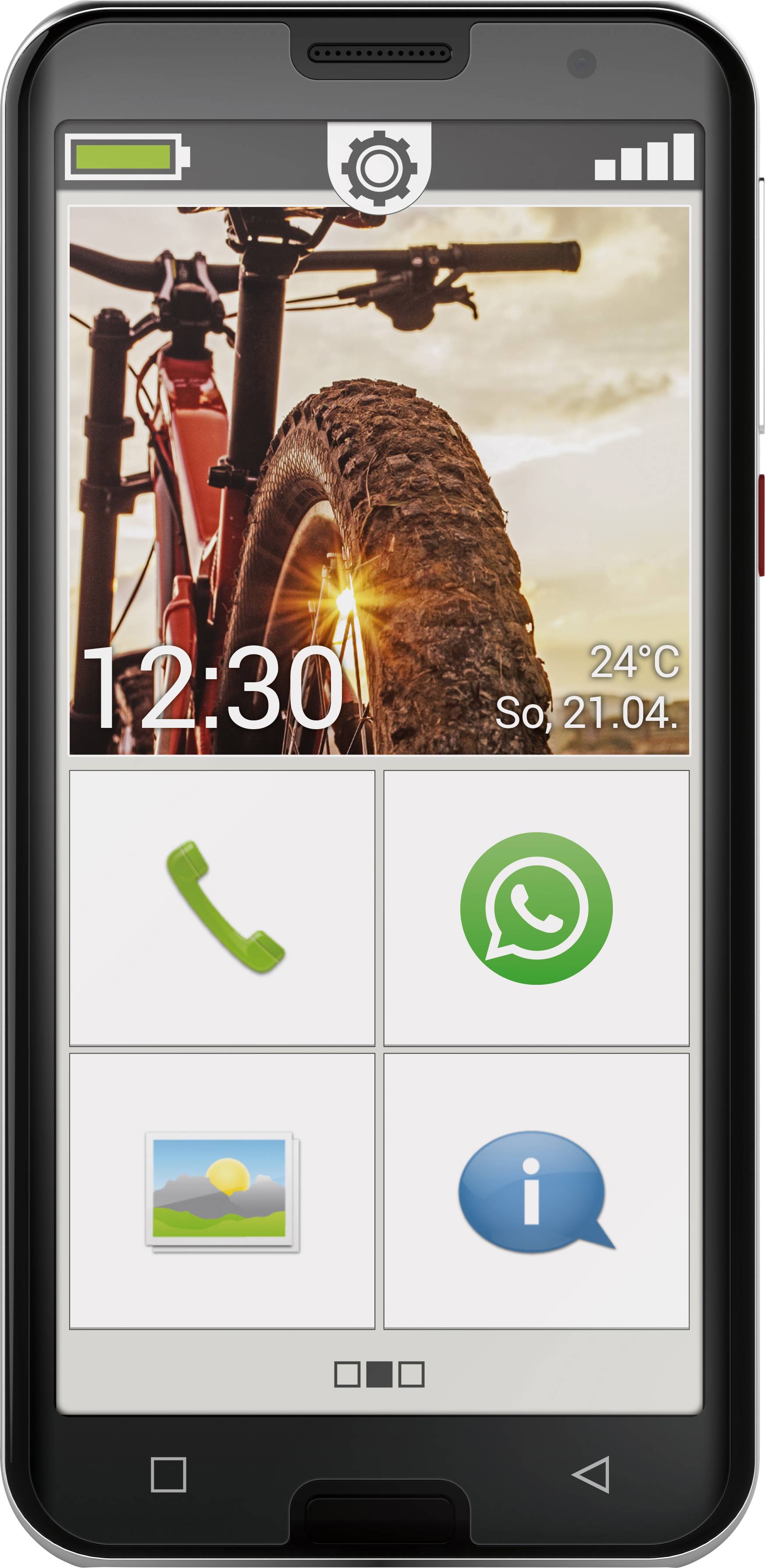 Emporia SMART.5 Senioren-Smartphone 32 GB 14 cm (5.5 Zoll) Schwarz Android™ 10