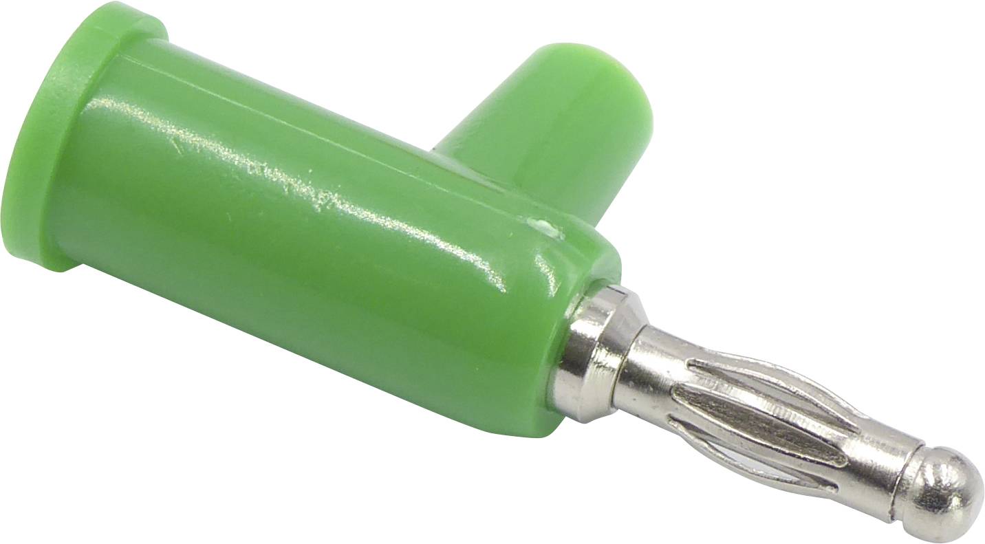 Schnepp FK 4105 GR Bananenstecker Stecker, gerade Stift-Ø: 4 mm Grün