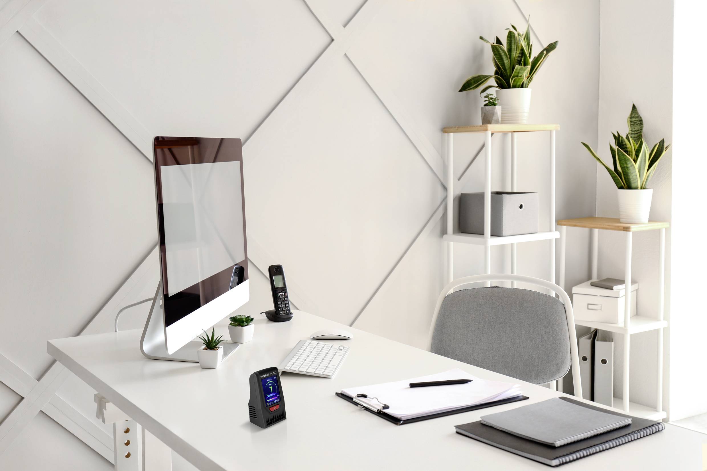 Feinstaub-Messgerät VOLTCRAFT PC-100 Luftpartikel, Luftfeuchtigkeit, Temperatur