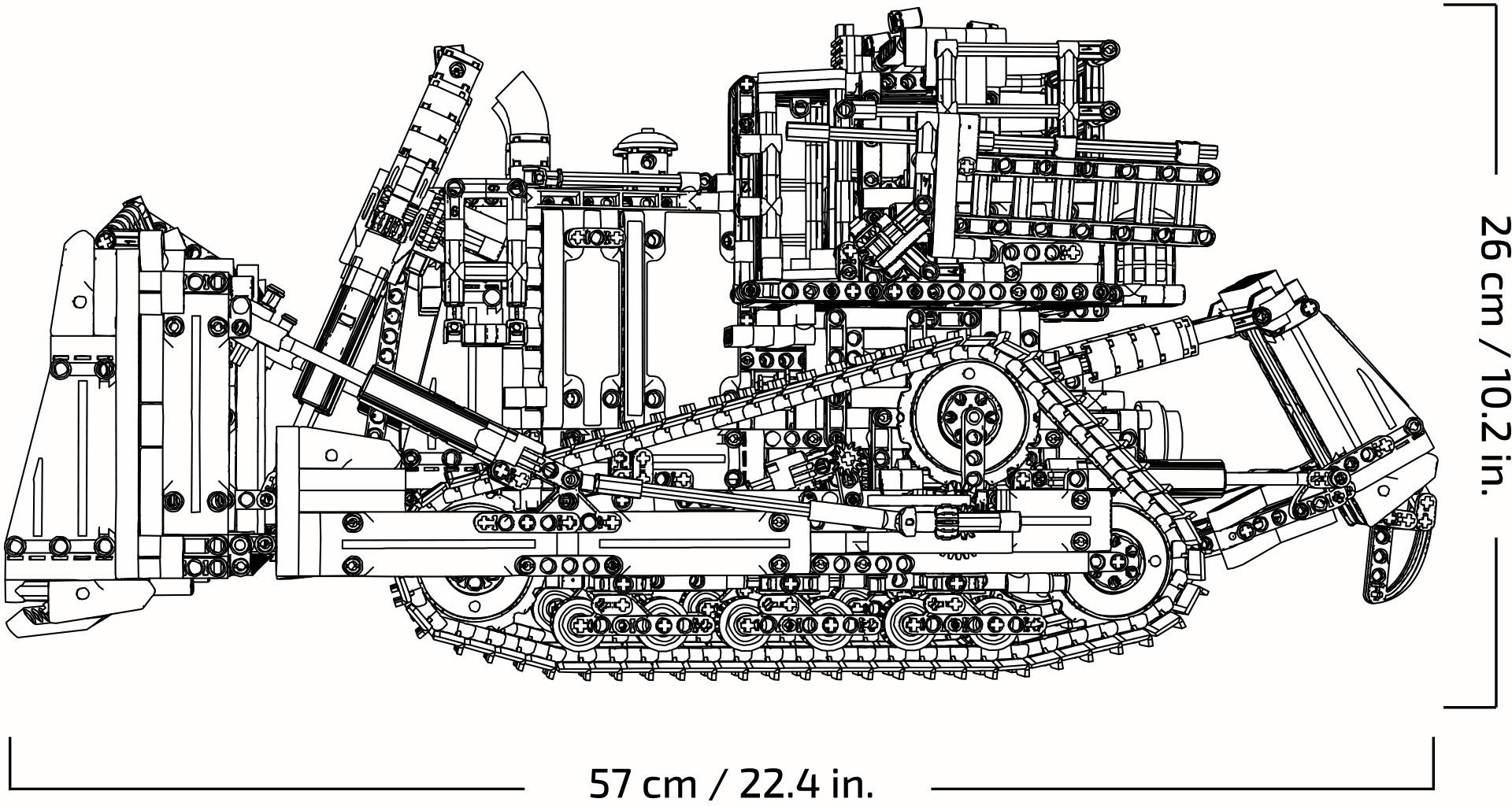42131 LEGO® TECHNIC Appgesteuerter Cat® D11 Bulldozer