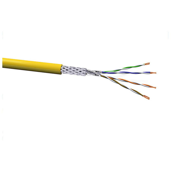 VOKA Kabelwerk 17020231-100 Netzwerkkabel CAT 7a S/FTP 4 x 2 x 0.324 mm² Gelb 100 m