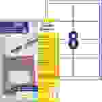Avery-Zweckform 3660-200 Etiquette universelles 97 x 67.7 mm papier blanc 1760 pc(s) fixation permanente imprimante laser couleur