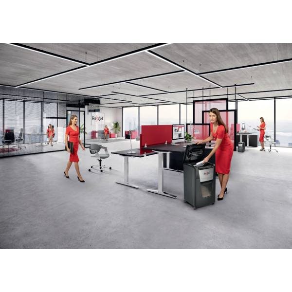 Rexel Optimum AutoFeed+ 225M Aktenvernichter 225 Blatt Mikroschnitt 2 x 15 mm P-5 60 l Vernichtet auch Büroklammern, Heftklammern, Kreditkarten